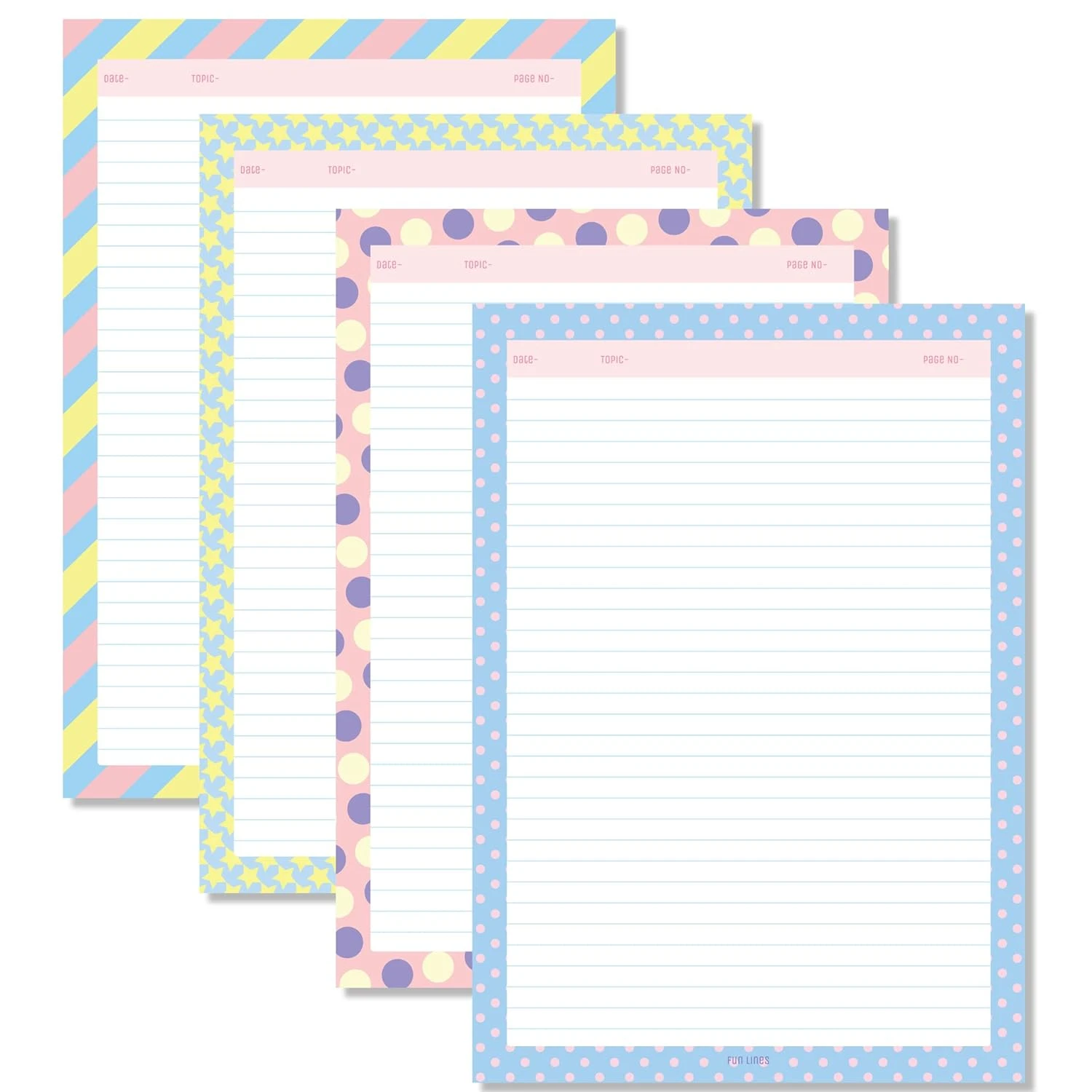 Project Paper Sample Ruled Premium A4 Project Papers I One Side Ruled I For Projects, Assignments ...